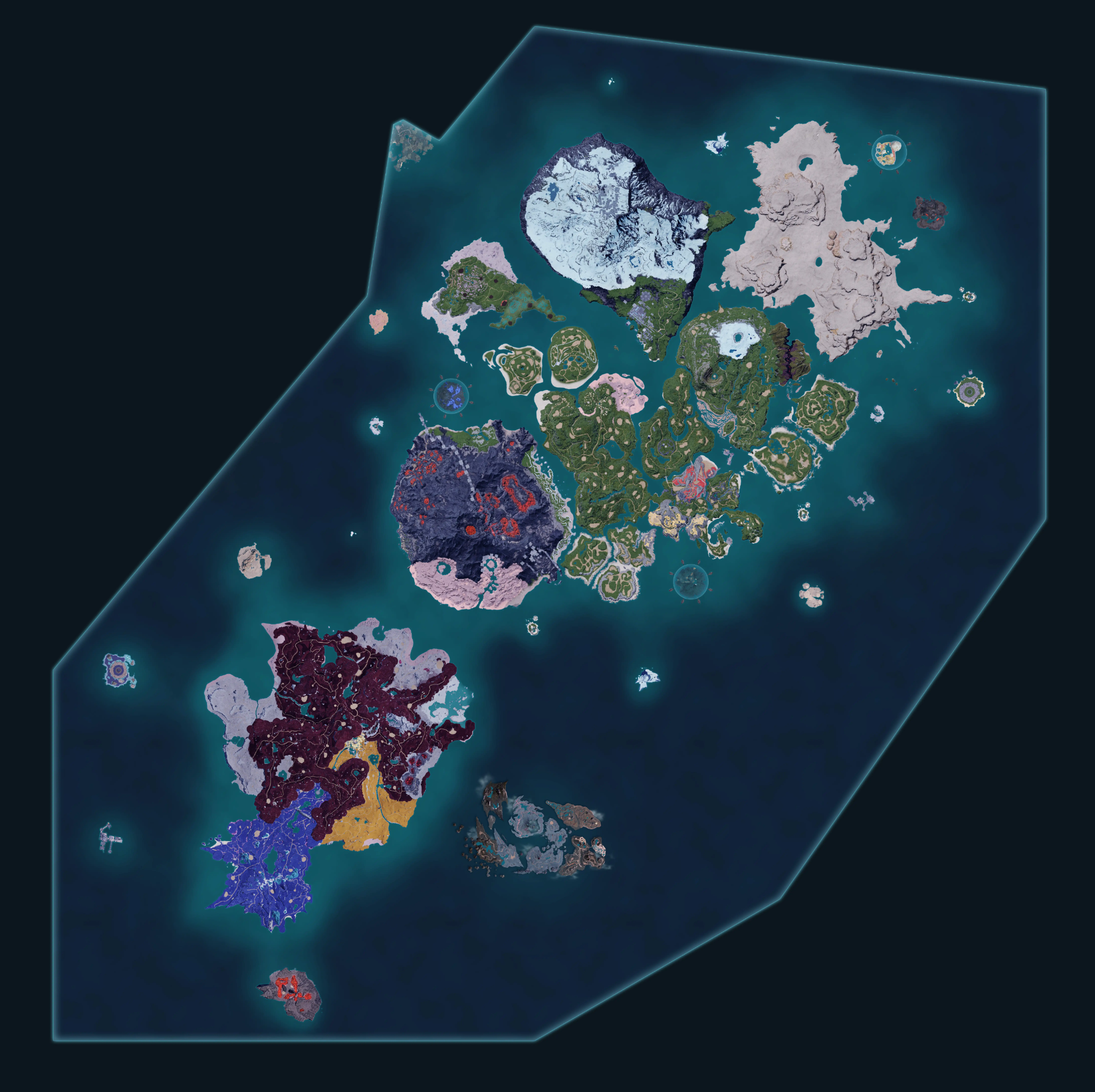 Palworld world map