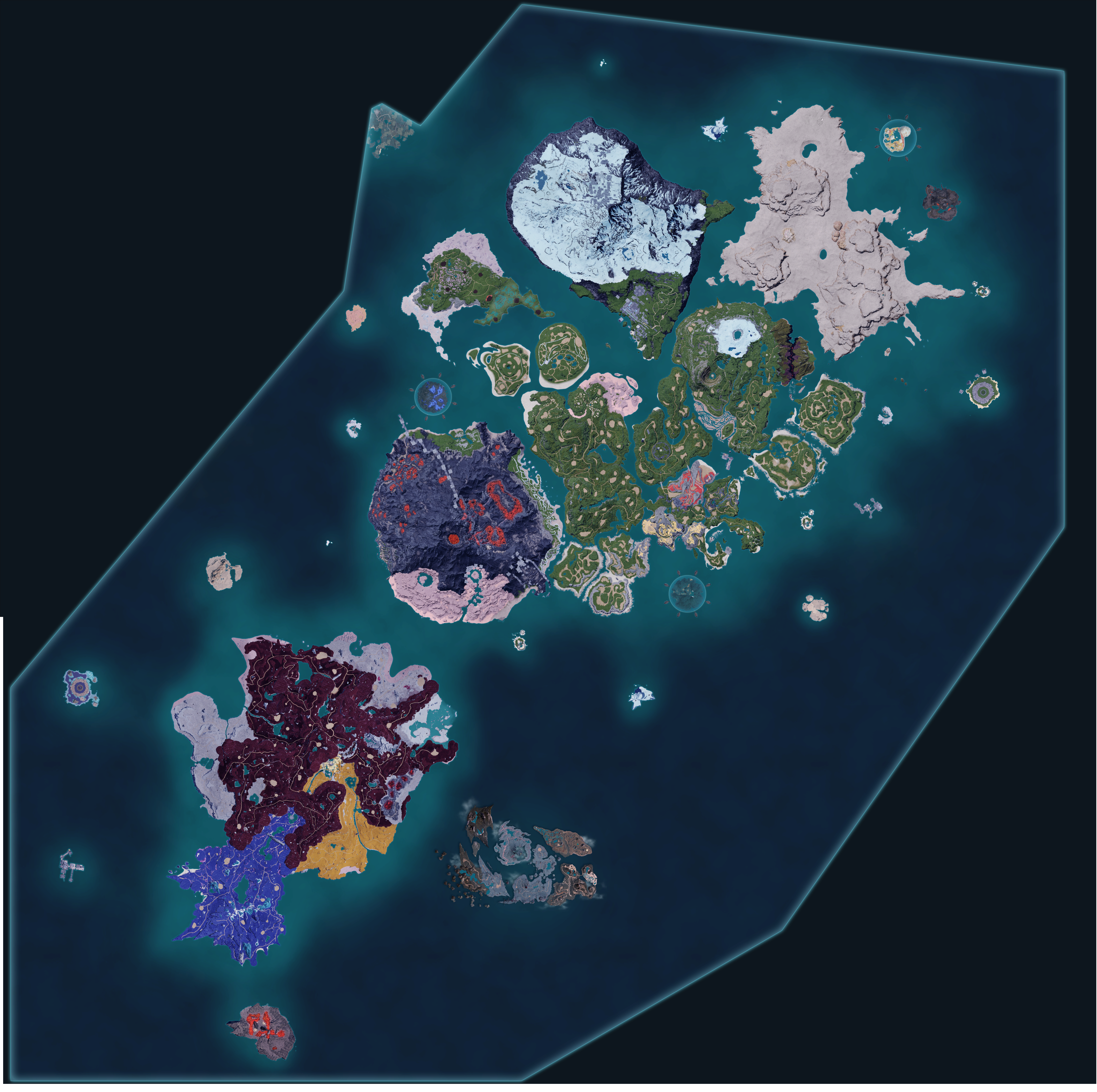Palworld world map